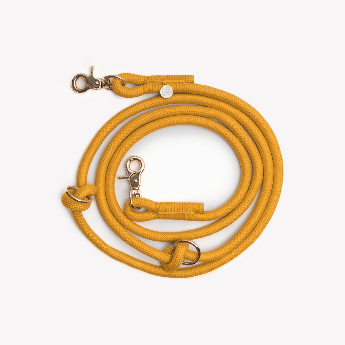 'Yellow' - Hands Free Braided Leash