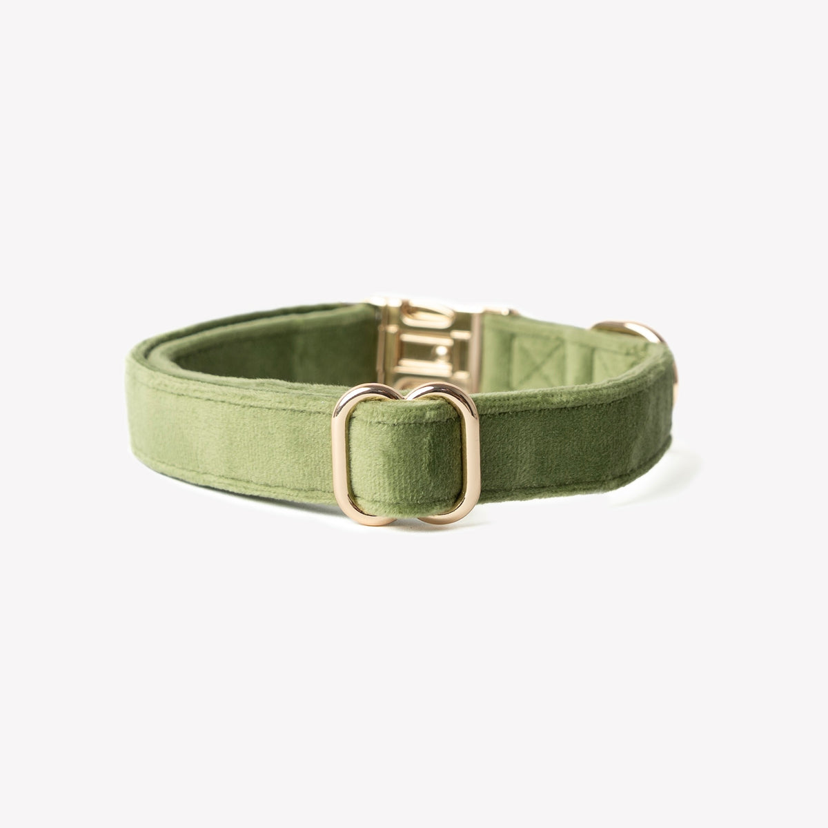 'Green' - Velvet Dog Collar