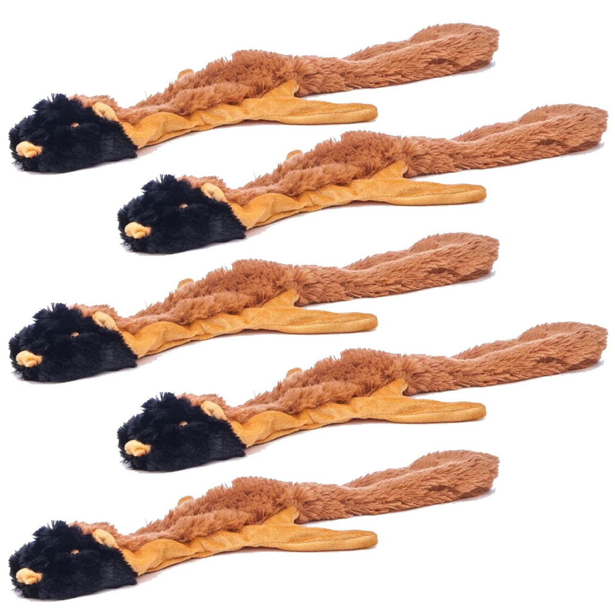 Jeffers Thinnies Unstuffed Plush Dog Toys, 21"L